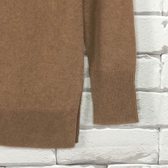 Halogen Cashmere Crew Neck Sweater Tan Camel NWT - Picture 4 of 6